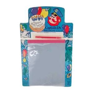 Vtg 1987 Captain D's Birthday Club Magic Slate Paper Saver Writing Toy Sailor